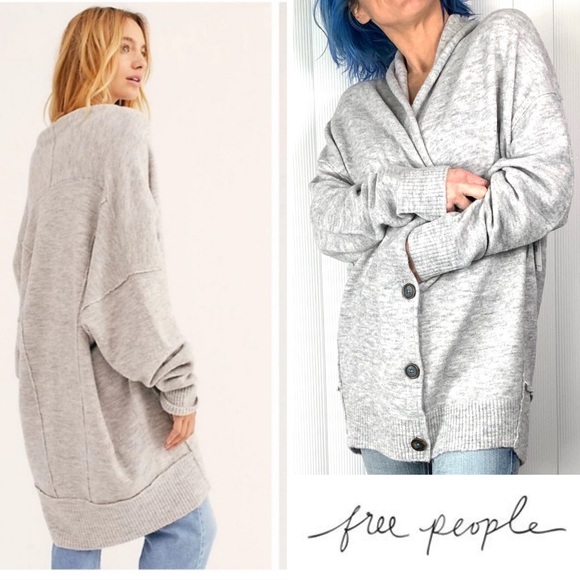 🧸NWT🤩|•FREE PEOPLE•| Oversize Cardigan (Medium) - Picture 3 of 12